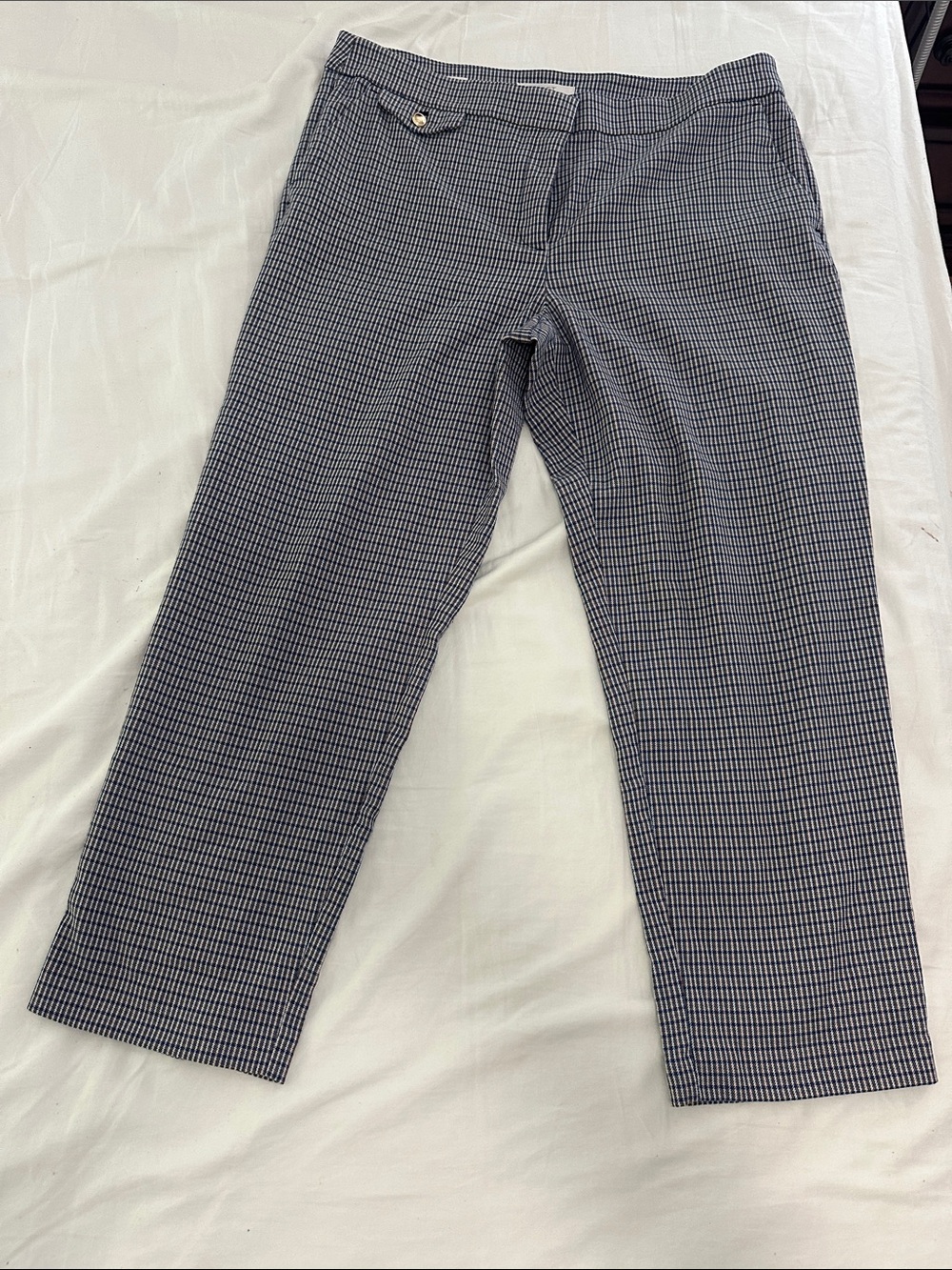 LOFT Riviera slim Navy, cream, khaki Dress Pants size 14